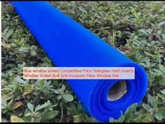 Blue window screen Competitive Price Fiberglass mesh Insects Window Screen Roll Anti mosquito Patio Window Net