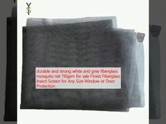 durable and strong white and grey fiberglass mosquito net 110gsm for sale Finest Fiberglass Insect Screen for Any Size Window or Door Protection