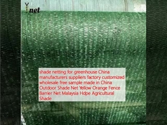 shade netting for greenhouse China manufacturers suppliers factory customized wholesale free sample made in China Outdoor Shade Net Yellow Orange Fence  Barrier Net Malaysia Hdpe Agricultural Shade 