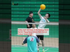 Volley ball net Plasti Trellis Netting Mesh Barrier Playground Safety Nets Soccer Indoor Green Golf
