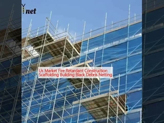 Us Market Fire Retardant Construction Scaffolding Building Black Debris Netting