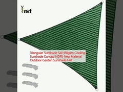 Triangular Sunshade Sail 180gsm Cooling Sunshade Canopy HDPE New Material Outdoor Garden Sunshade Net