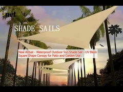 New Arrival - Waterproof Outdoor Sun Shade Sail - UV Block Square Shape Canopy for Patio and Garden Use