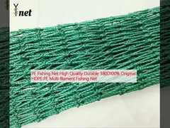 PE Fishing Net High Quality Durable 380D100% Original HDPE PE Multi filament Fishing Net
