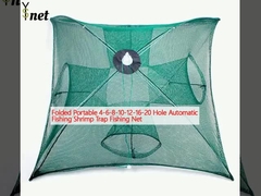 Folded Portable 4-6-8-10-12-16-20 Hole Automatic Fishing Shrimp Trap Fishing Net